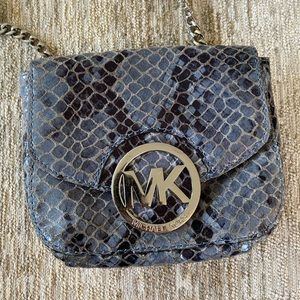 Michael Kors python snakeskin crossbody bag